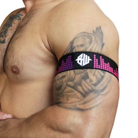 Breedwell 2-Pack Equalizer Armbands - Black - Neon Pink