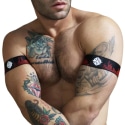 Breedwell 2-Pack Equalizer Armbands - Black - Red