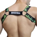 Breedwell Equalizer Bulldog Harness - Black - Neon Green