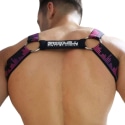 Breedwell Equalizer Bulldog Harness - Black - Neon Pink