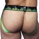 Breedwell Equalizer Jockstrap - Black - Neon Green