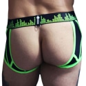 Breedwell Equalizer Bottomless Trunks - Black - Neon Green