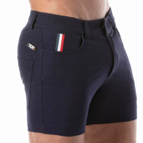 TOF Paris Patriot Chino Shorts - Navy