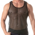 TOF Paris Circuit Mesh Tank Top - Black