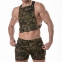 TOF Paris Army Short Overalls - Camo