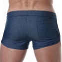 TOF Paris Short Rétro en Denim Léger Bleu