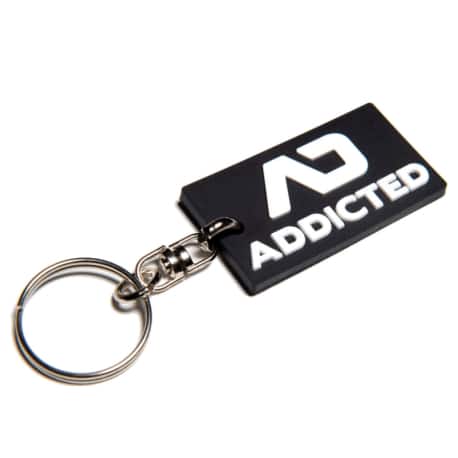 Addicted AD Key Ring - Black