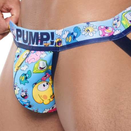 Pump! Jock Strap Funtopia Bleu