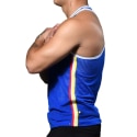 Andrew Christian Fit Mesh Square Neck Tank Top - Royal