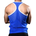 Andrew Christian Fit Mesh Square Neck Tank Top - Royal