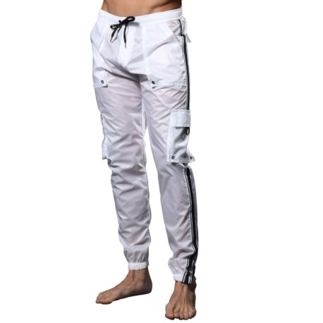 Andrew Christian Pantalon Translucent Y2K Blanc