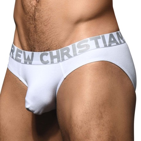 Andrew Christian Slip Almost Naked Bambou Blanc