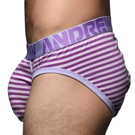 Andrew Christian Almost Naked Lavender Stripe Briefs