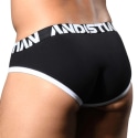 Andrew Christian Almost Naked Fly Tagless Briefs - Black