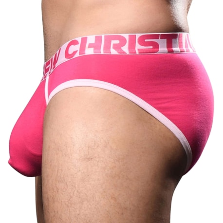 Andrew Christian Slip Almost Naked Fly Tagless Fuchsia