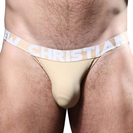 Andrew Christian Slip Almost Naked Essential Rib Sable