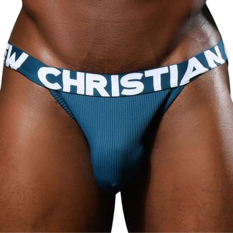 Andrew Christian Almost Naked Essential Rib Briefs - Teal