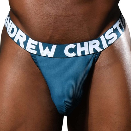 Andrew Christian String Almost Naked Essential Rib Bleu Paon