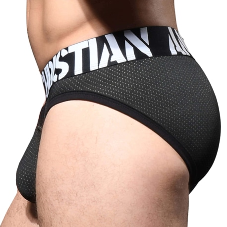 Andrew Christian Almost Naked Swat Team Briefs - Black