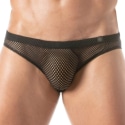 TOF Paris Circuit Fishnet Mini Briefs - Black