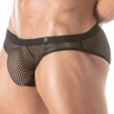 TOF Paris Circuit Fishnet Mini Briefs - Black