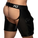 AD Fetish Chaps Shorts - Black