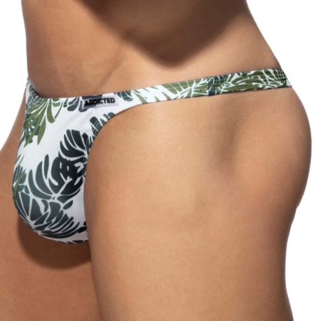 Addicted Tropicana Swim Thong - Khaki