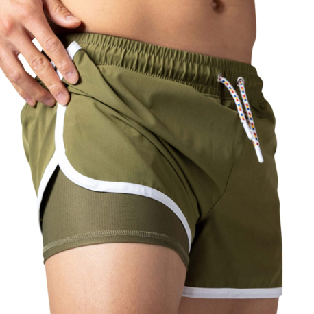 Bike Track Shorts - Olive