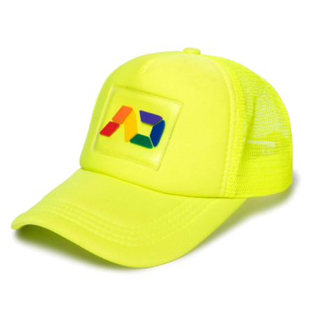 Addicted AD Rainbow Neon Cap - Neon Yellow