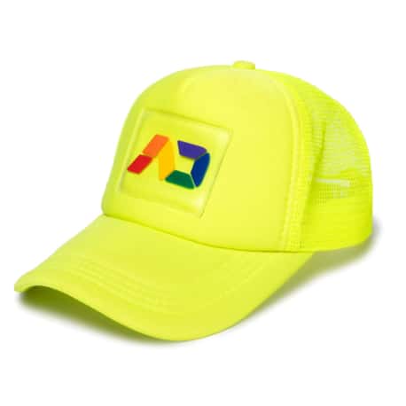 Addicted Casquette Neon AD Rainbow Jaune Fluo