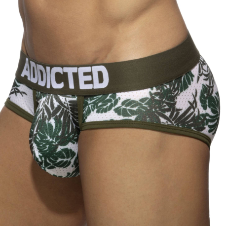 Addicted Lot de 2 Slips Mesh Tropicana Bleu - Kaki