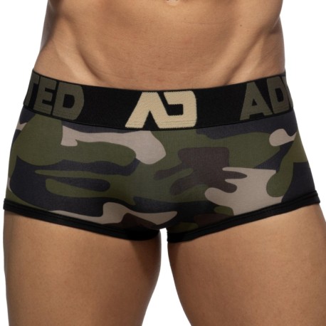 Addicted Boxer Court Sans Couture Camouflage