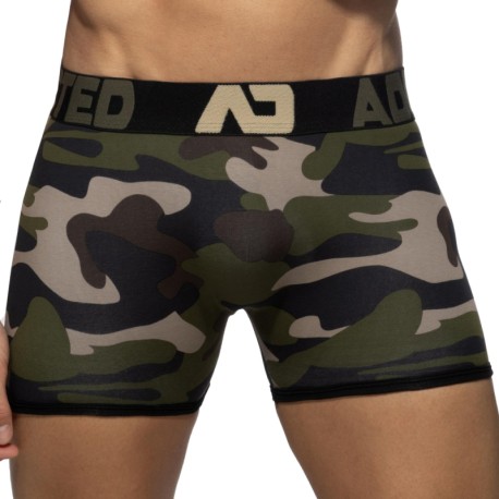 Addicted Boxer Long Sans Couture Camouflage