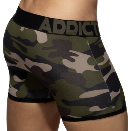 Addicted Boxer Long Sans Couture Camouflage