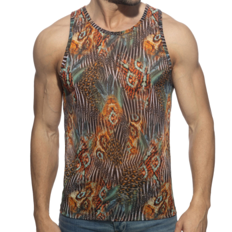 Addicted Animal Tank Top - Brown