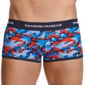 Garçon Français Boxer Court Camouflage Tricolore