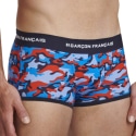 Garçon Français Boxer Court Camouflage Tricolore