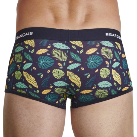 Garçon Français Tropical Leaf Cotton Trunks