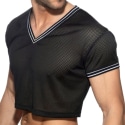 Addicted T-Shirt Crop Slam Mesh Noir