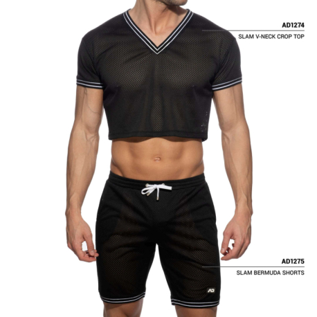 Addicted Slam Mesh Shorts - Black