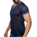 Addicted T-Shirt Slam Mesh Bleu Marine