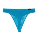 HOM Temptation Free Cut Lace Thong - Blue