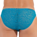 HOM Slip Micro Temptation Free Cut Lace Bleu