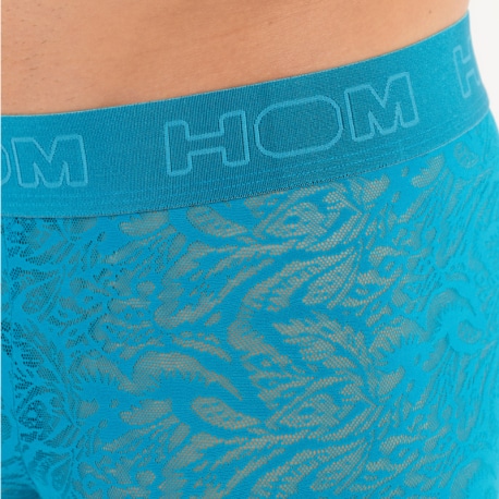 HOM Boxer Temptation Free Cut Lace Bleu