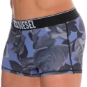 Diesel Floral Microfiber Boxer Briefs - Blue