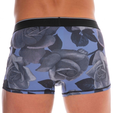 Diesel Floral Microfiber Boxer Briefs - Blue