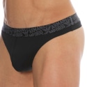 Emporio Armani Essential Microfiber Thong - Black