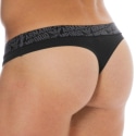 Emporio Armani Essential Microfiber Thong - Black