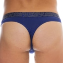 Emporio Armani Essential Microfiber Thong - Ink Blue