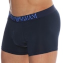 Emporio Armani All Over Printed Microfiber Boxer Briefs - Navy